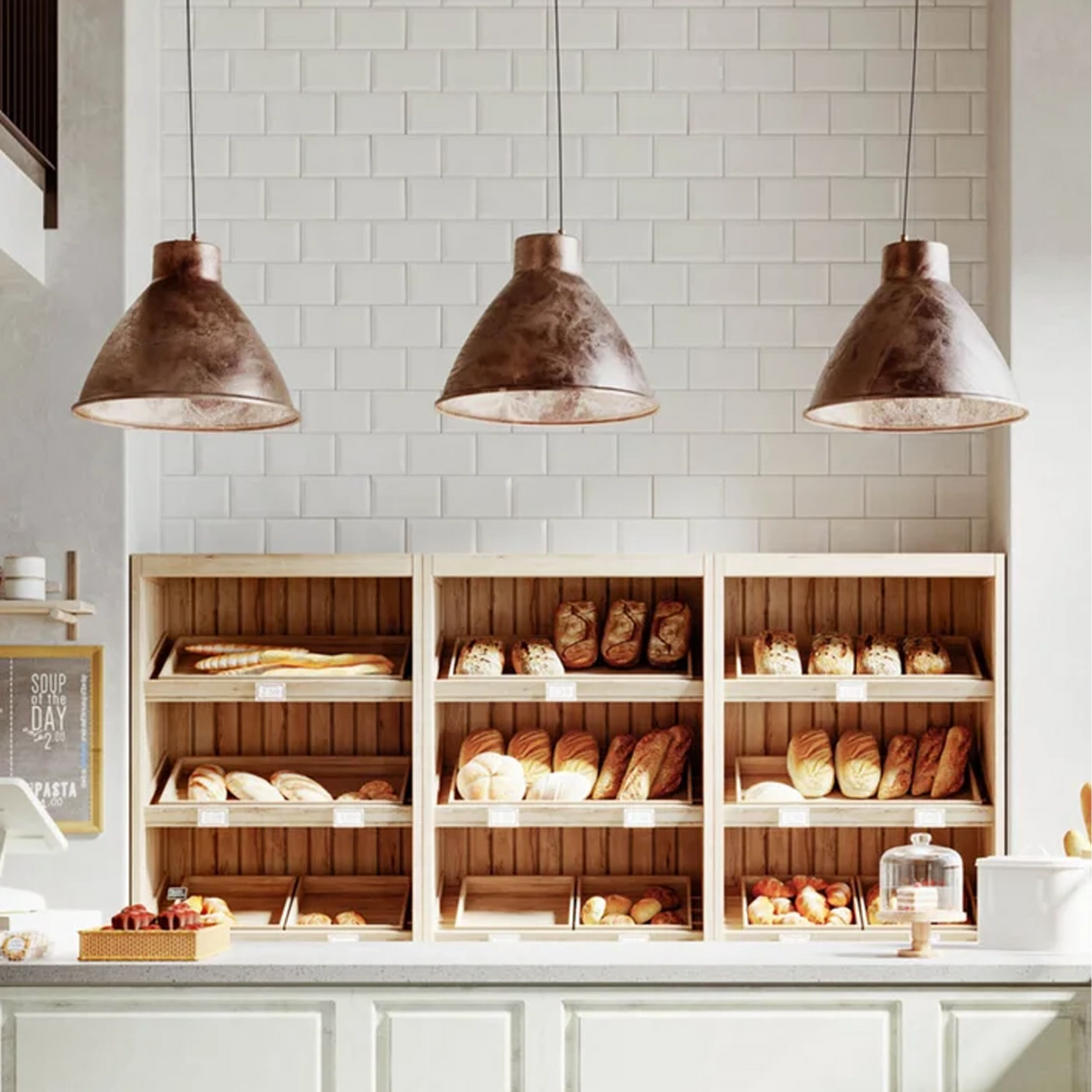 LOFT Sospensione Il Fanale - Lampada a Sospensione Industrial in Ottone