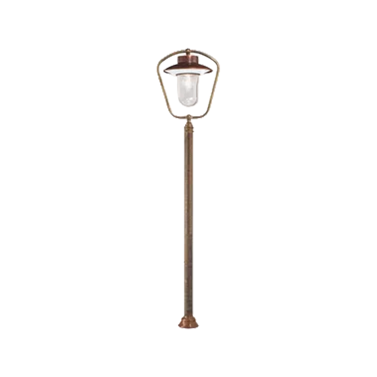 CALMAGGIORE Paletto Esterno Il Fanale - Lampioncino in Ottone Brunito