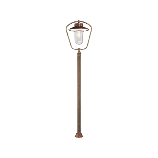 CALMAGGIORE Paletto Esterno Il Fanale - Lampioncino in Ottone Brunito