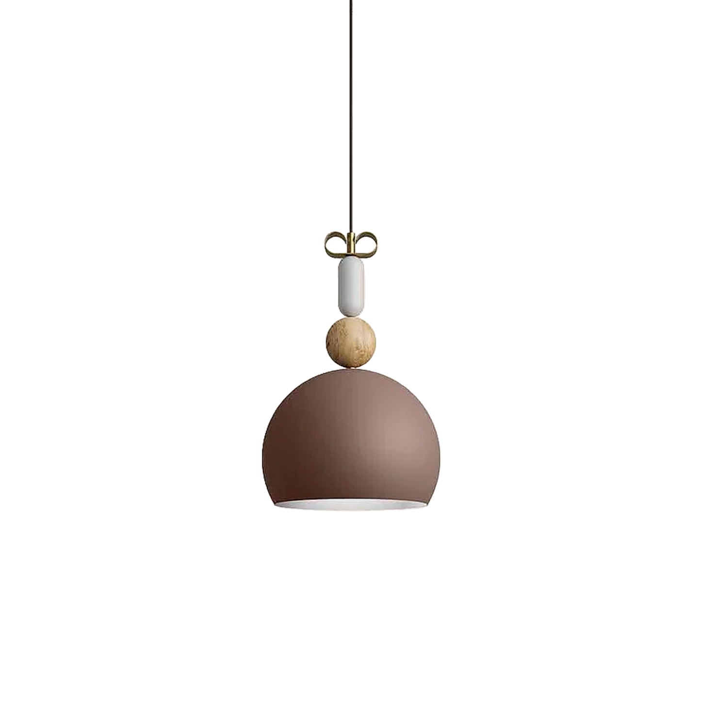 Sospensione Bon Ton N1 Il Fanale - Design in Ottone e Legno