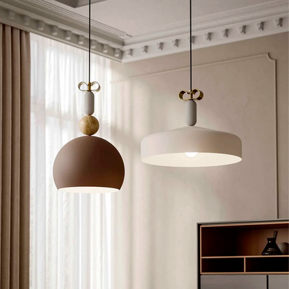 Sospensione Bon Ton N1 Il Fanale - Design in Ottone e Legno
