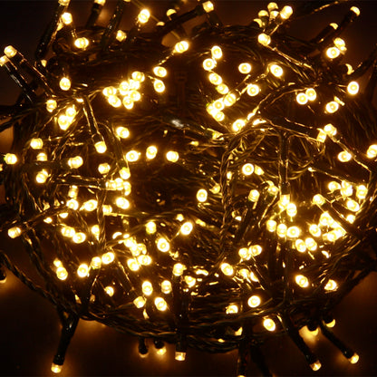 Catena Luminosa LED con Giochi di Luce e Cavo Scuro – Uso Interno/Esterno (Varie Misure)