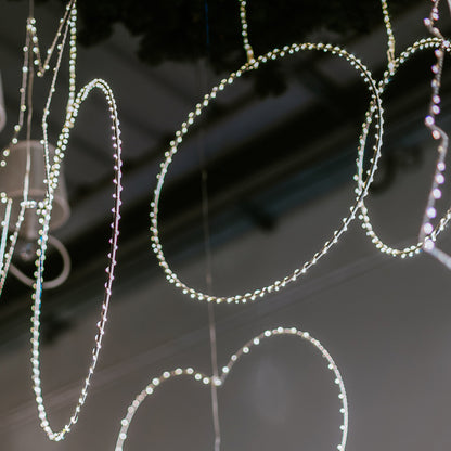 Anello Decorativo LED con Gocce Luminose