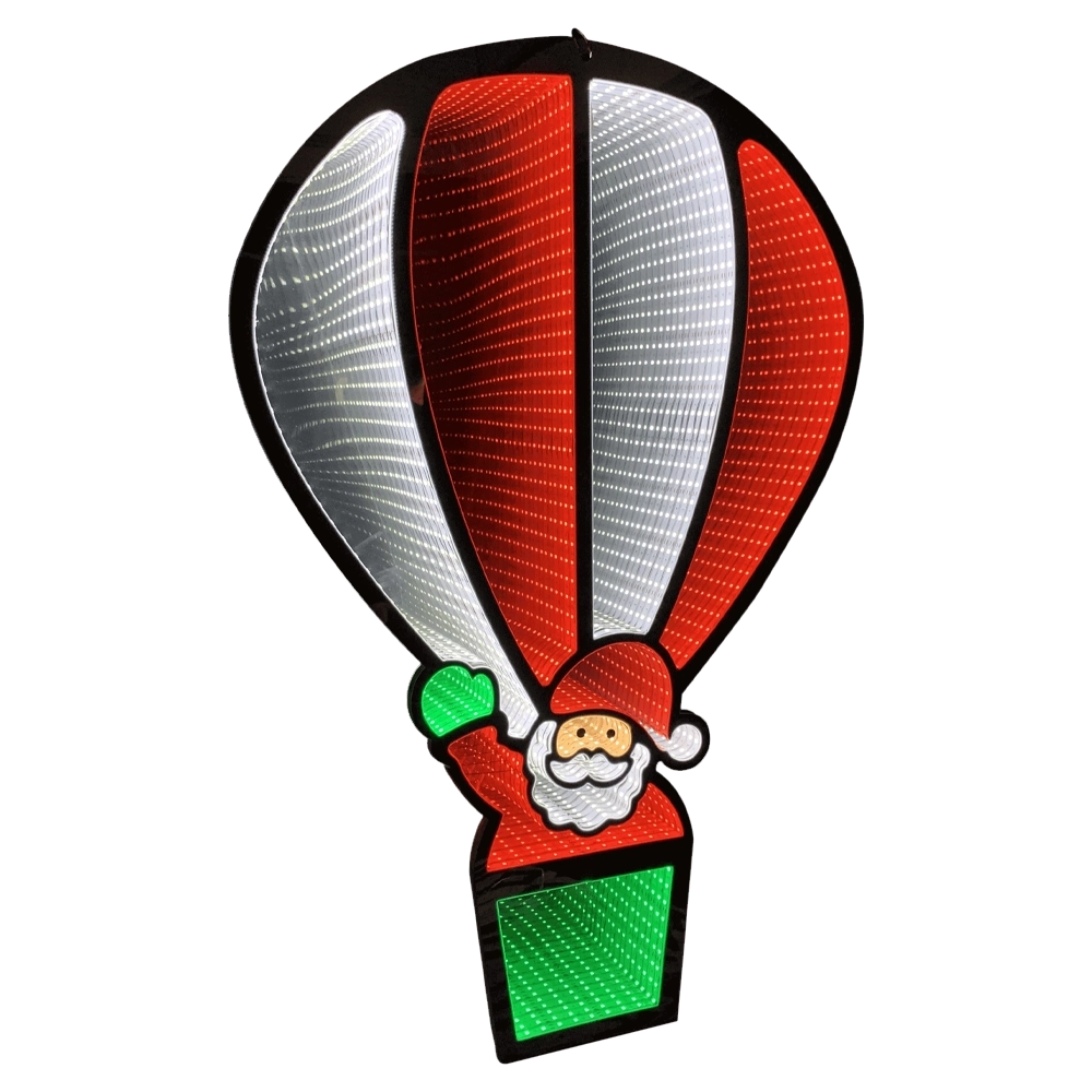 Babbo Natale Luminoso 89 cm Infinity Light LED Multi Colore