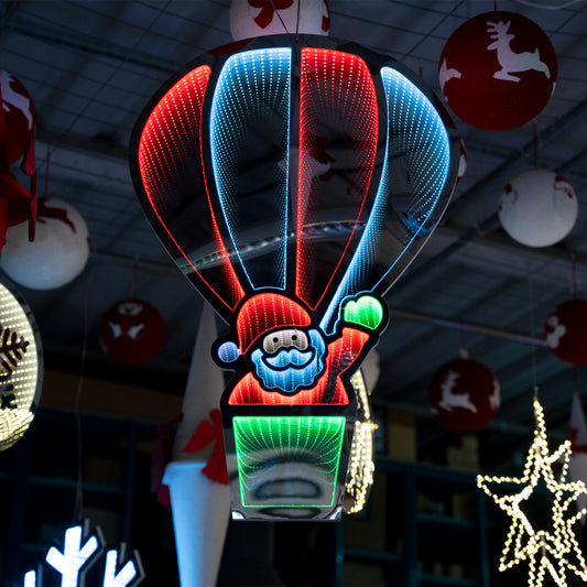 Babbo Natale Luminoso 89 cm Infinity Light LED Multi Colore