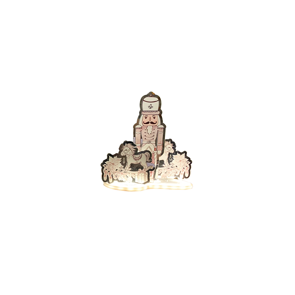 Schiaccianoci 30cm luminoso con LED e Trasformatore