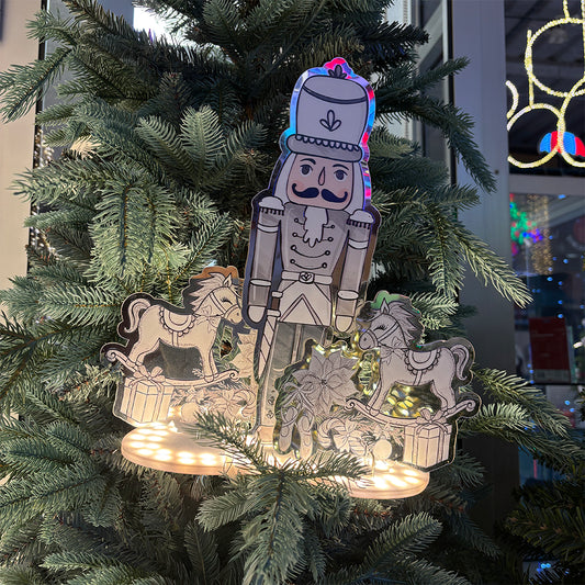 Schiaccianoci 30cm luminoso con LED e Trasformatore