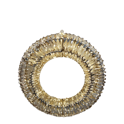 Corona natalizia Prestige Rainbow da 40 cm con 20 gocce LED bianco caldo