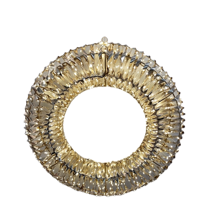 Corona natalizia Prestige Rainbow da 40 cm con 20 gocce LED bianco caldo