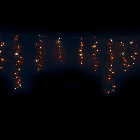 Tenda Luminosa Natalizia 144 LED Bianchi con Effetto Flash