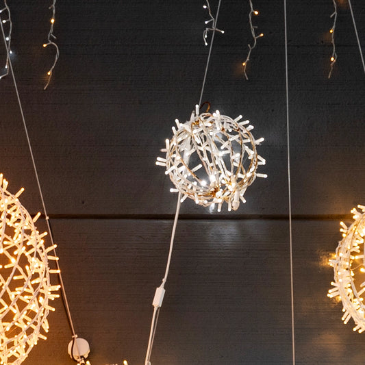 Sfera Luminosa Natalizia LED Lucciolona – Diametri 30, 50, 80 cm (Calda/Bianca)