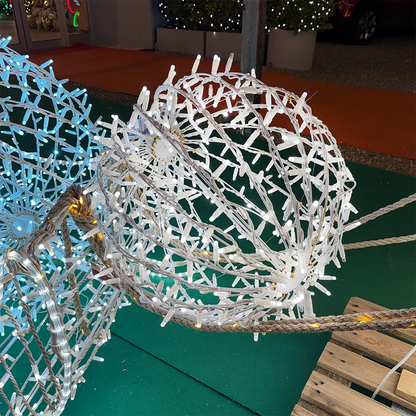 Sfera Luminosa Natalizia LED Lucciolona – Diametri 30, 50, 80 cm (Calda/Bianca)