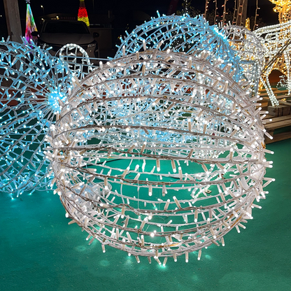 Sfera Luminosa Natalizia LED Lucciolona – Diametri 30, 50, 80 cm (Calda/Bianca)