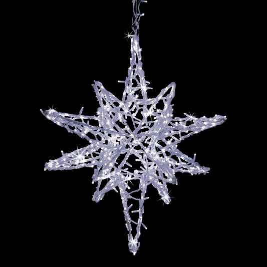 STELLA 3D CON 540 LED BIANCHI, CON FLASH