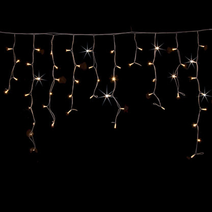 Tenda Luminosa Sfalsata 216 LED Bianchi con Flash – 4x1,5 m