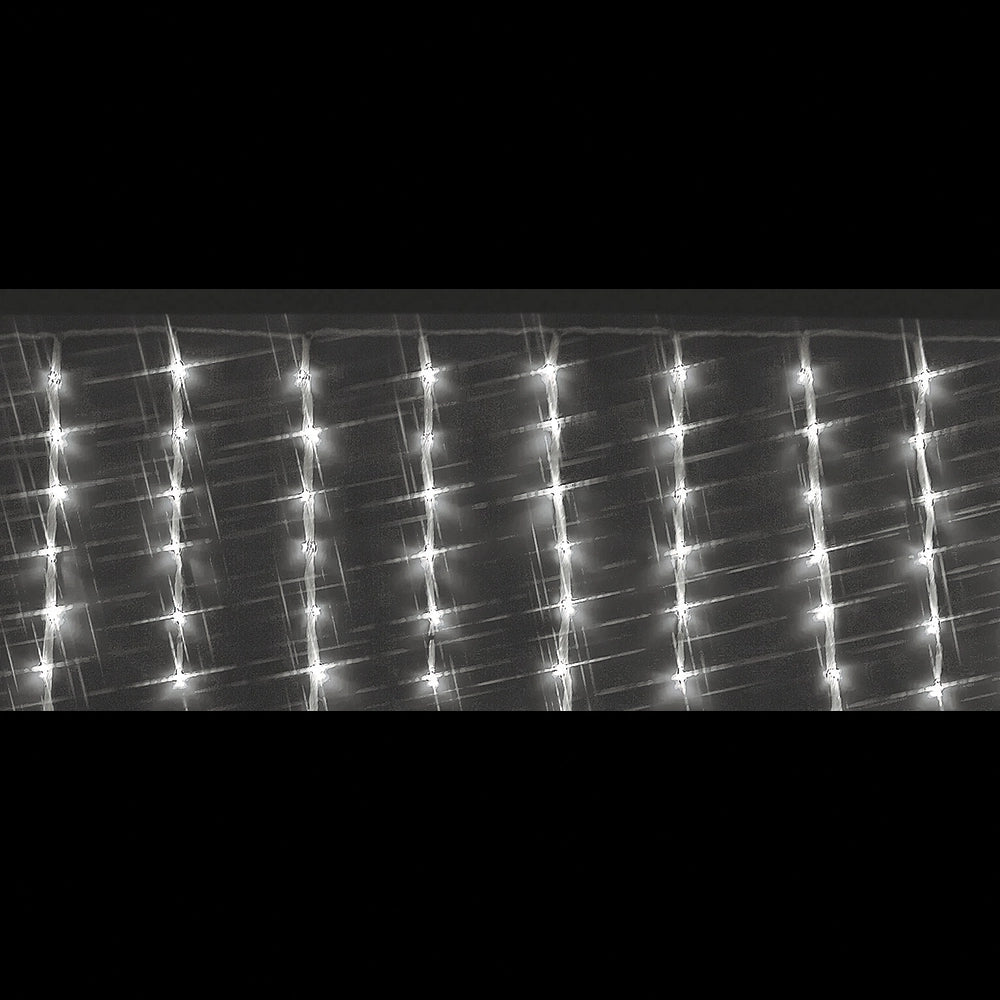Tenda Luminosa Natalizia 360 LED (6x0,5 m) – Luce Fissa Intensa (Calda/Bianca)