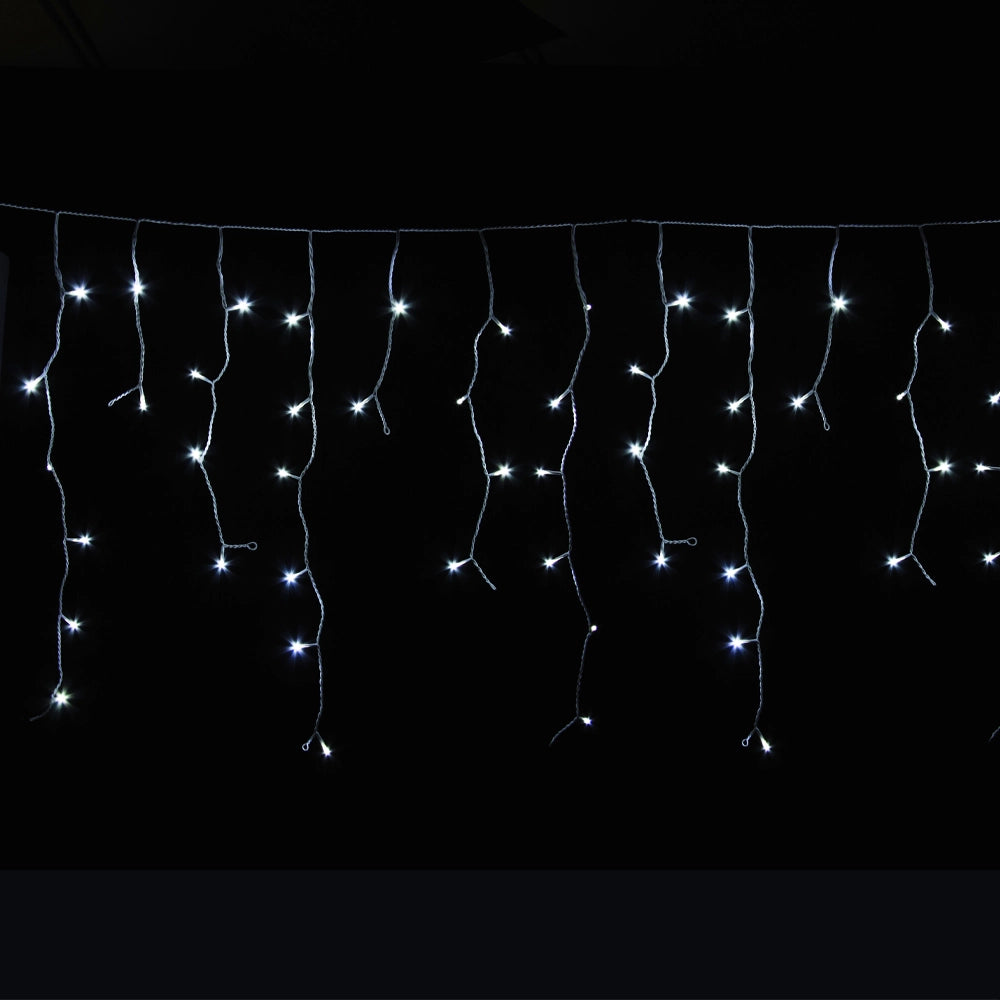 Tenda Luminosa Sfalsata Professionale 6 Metri – 240 LED Luce Fissa (Calda o Fredda)