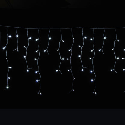 Tenda Luminosa Sfalsata Professionale 6 Metri – 240 LED Luce Fissa (Calda o Fredda)
