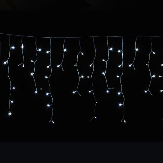 Tenda Luminosa Sfalsata 240 LED Bianchi