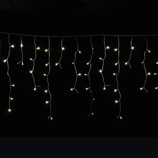 Tenda Luminosa Sfalsata 240 LED Bianchi