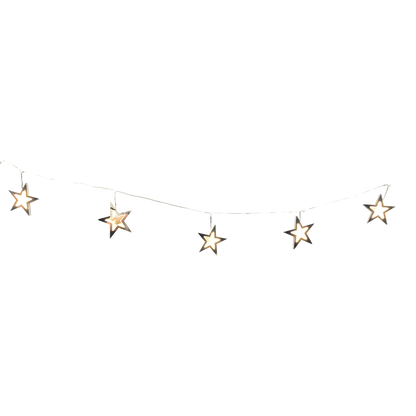 Tenda natalizia con 11 stelle Infinity Light e luci LED bianco caldo