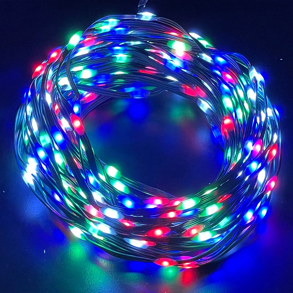 Luci Natalizie a Maxi Gocce LED Bianche 20m