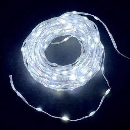 Luci Natalizie a Maxi Gocce LED Bianche 20m