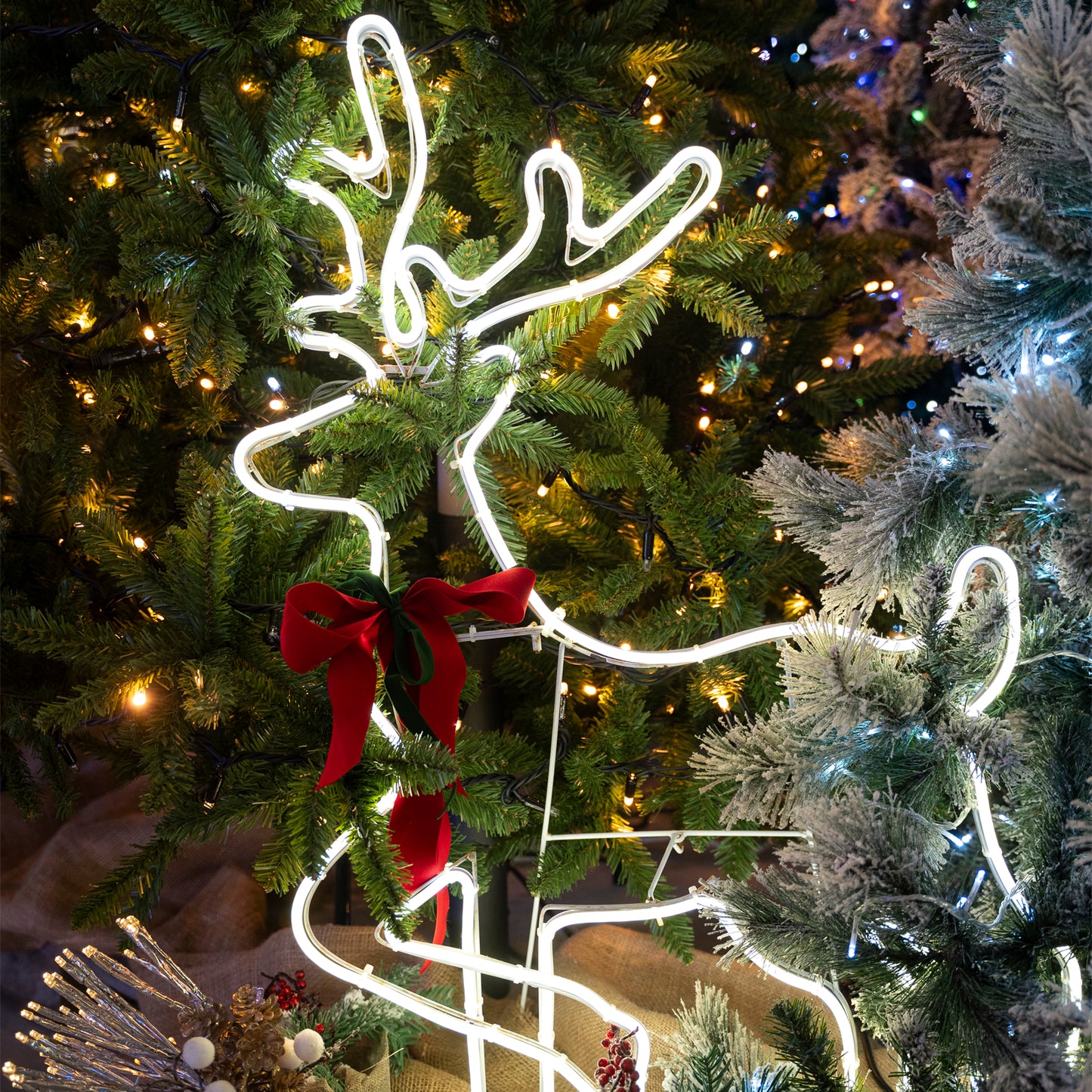 Renna di Natale Luminosa 94 cm a LED Neon Flex