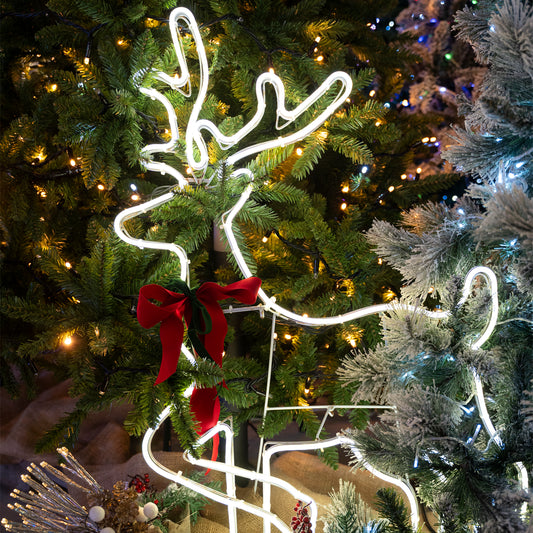 Renna di Natale Luminosa 94 cm a LED Neon Flex