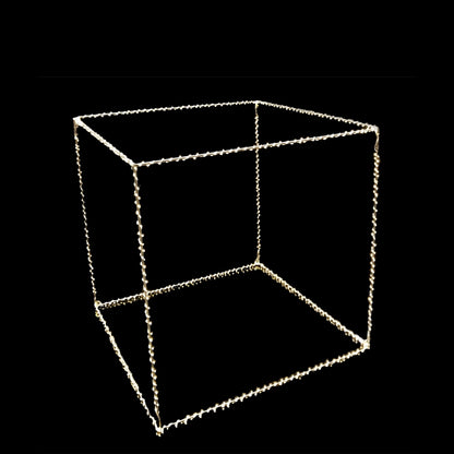 Cubo 40 cm con Gocce LED Bianco Caldo