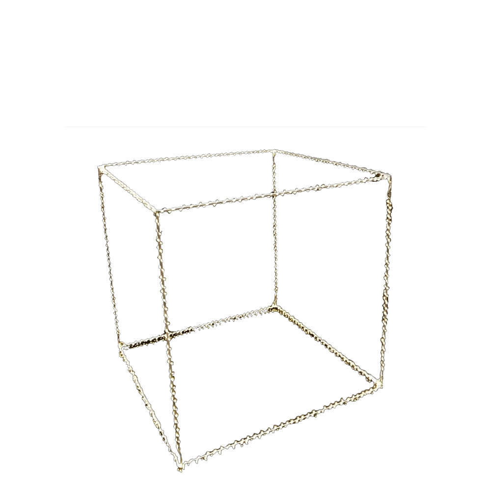 Cubo con Gocce LED Bianco Caldo