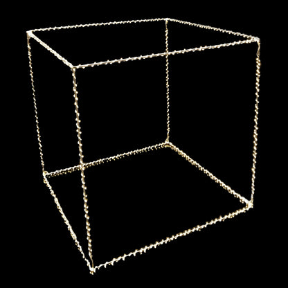 Cubo 40 cm con Gocce LED Bianco Caldo