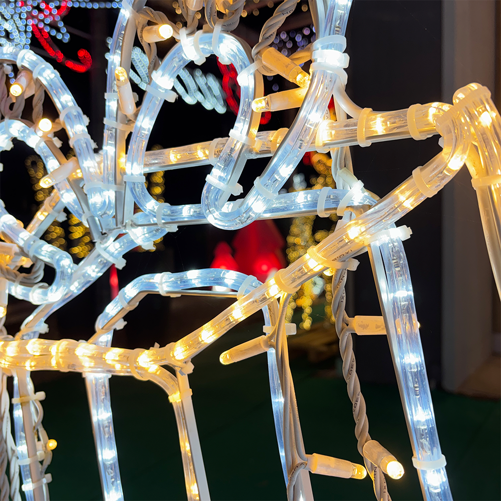 Scultura Luminosa Natalizia LED 200 cm - 3 Pacchi Regalo Colorati IP44 Esterno