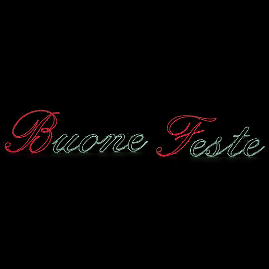 SCRITTA BUONE FESTE BIANCA
