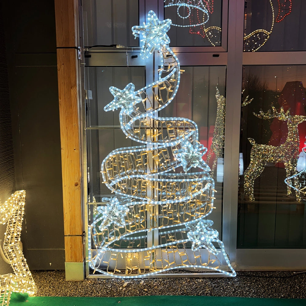 Figura Albero Ribbon LED 180x100 cm