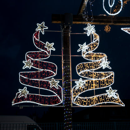 Figura Albero Ribbon LED 180x100 cm