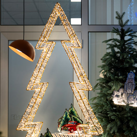 Maxi Albero 3D 150cm con 9600 Gocce LED