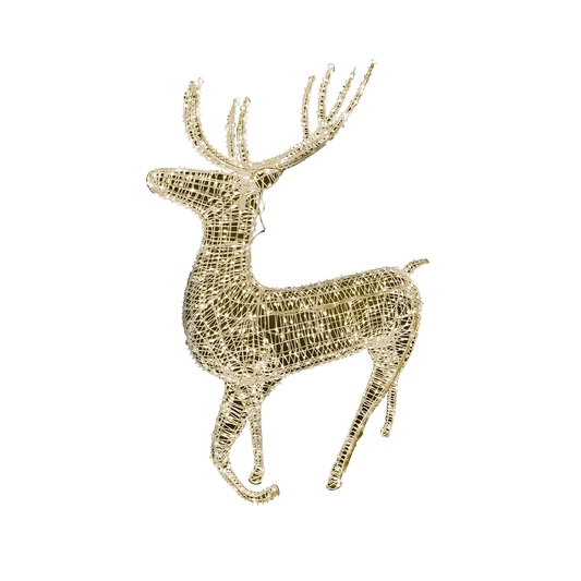 Renna Luminosa 150 cm con 700 Maxi Gocce LED Bianche