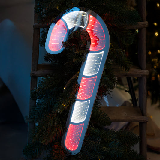 Bastoncino Candy  Luminoso Bianco-Rosso 60 cm Infinity Light