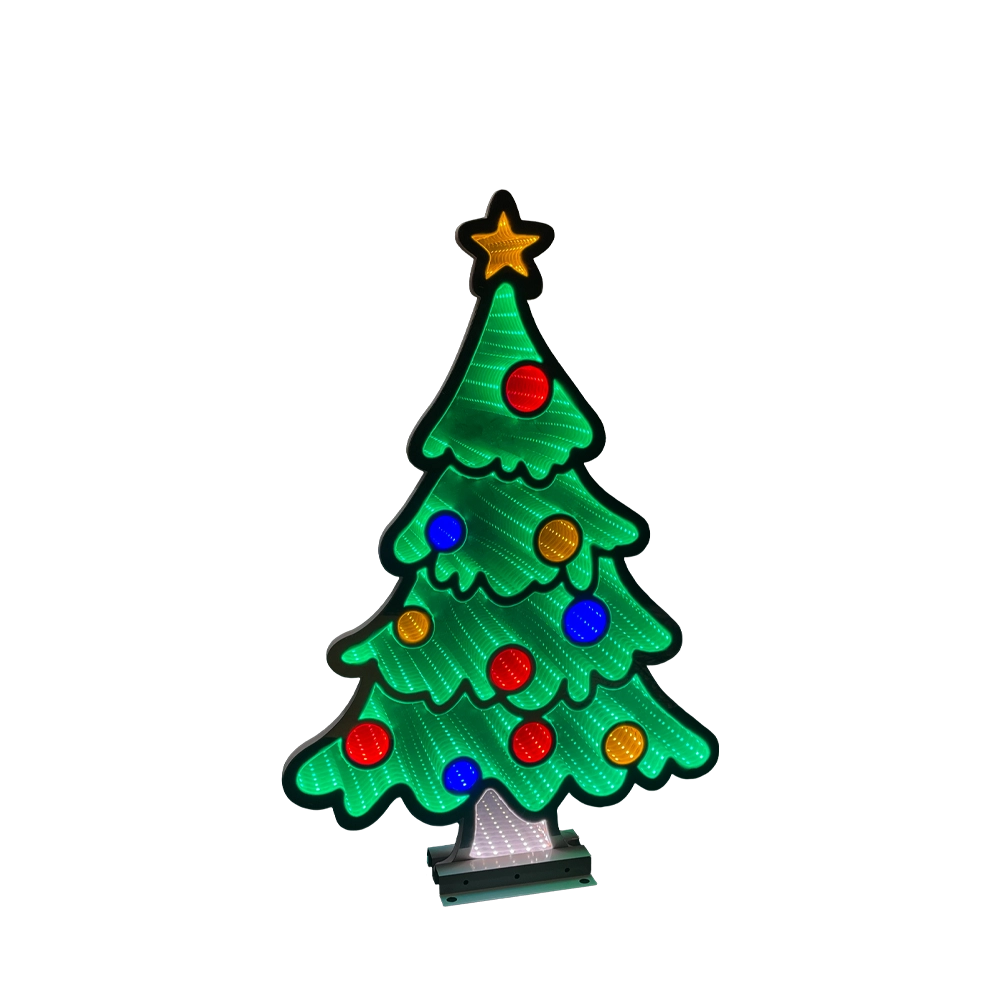 Albero di Natale 60 cm con luci LED multicolore Infinity Light