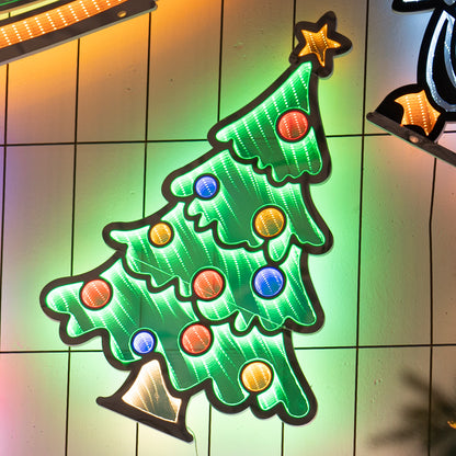 Albero di Natale 60 cm con luci LED multicolore Infinity Light