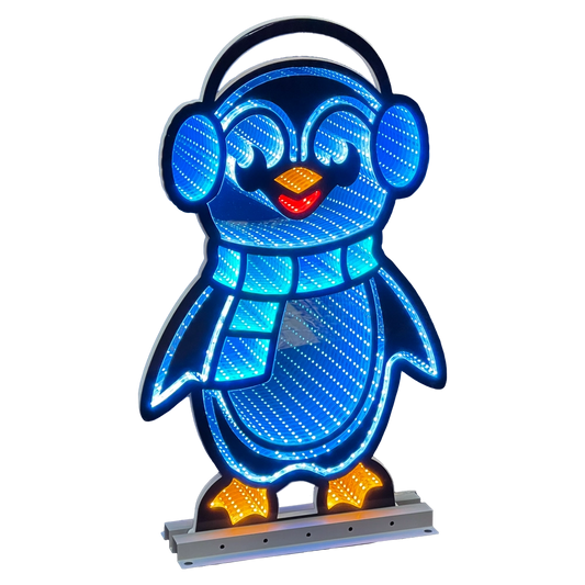 Pinguino Artic alto 60 cm con luci LED Infinity Light