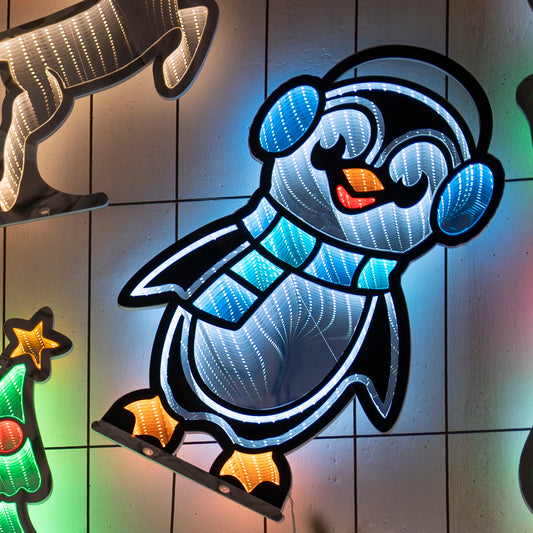 Pinguino Artic alto 60 cm con luci LED Infinity Light