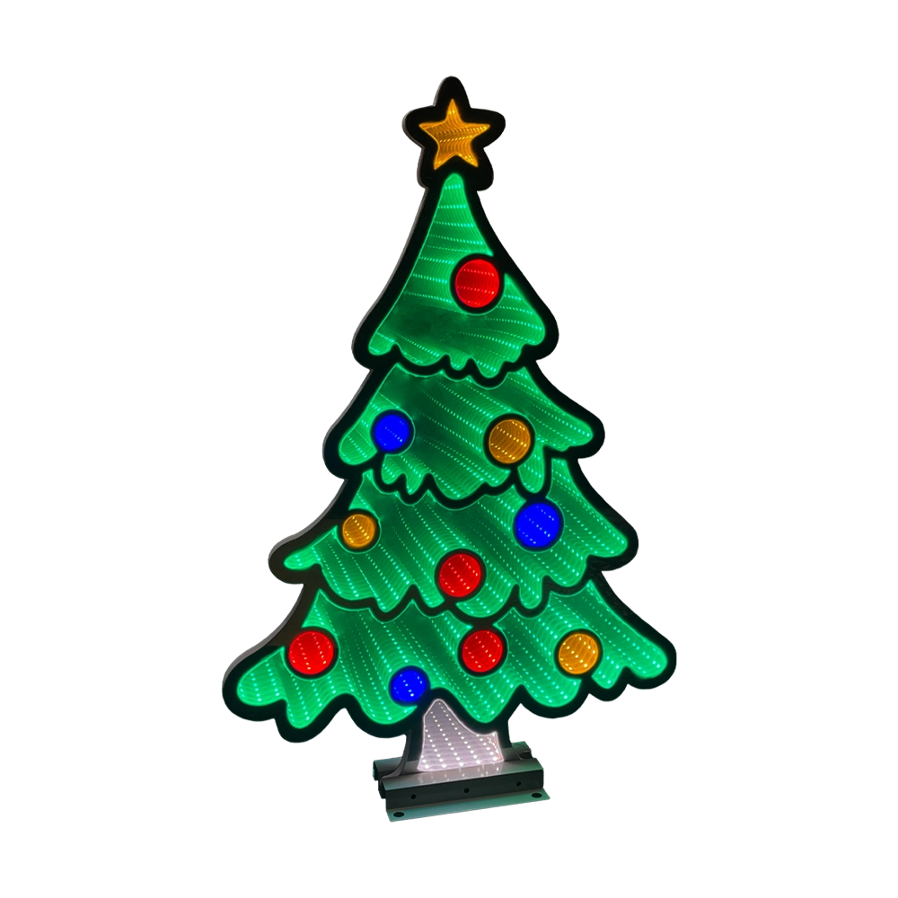 Albero di Natale 60 cm con luci LED multicolore Infinity Light