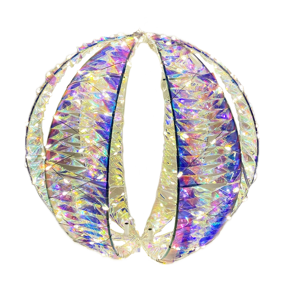 Sfera Luminosa Prestige Rainbow con 300 Gocce LED Multicolore