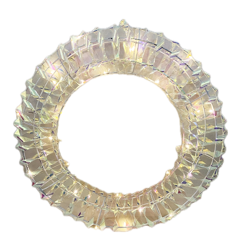 Corona Natalizia Luminosa effetto Rainbow con 600  LED Multicolore