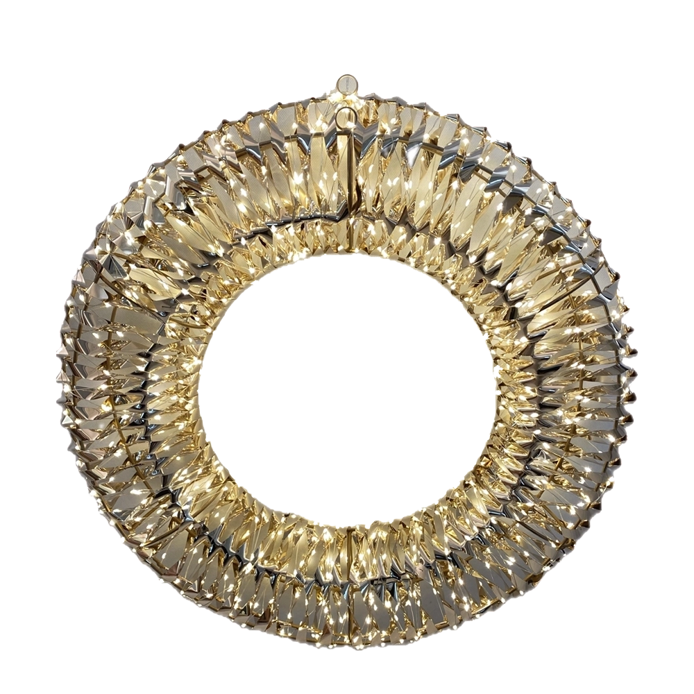 Corona Natalizia Luminosa effetto Rainbow con 600  LED Multicolore