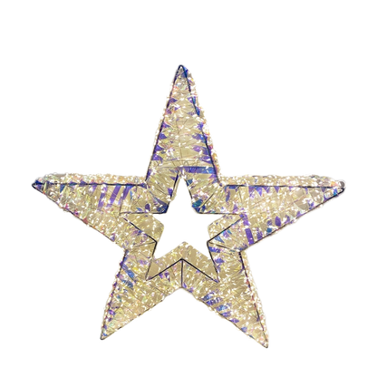 Stella Natalizia Prestige – Gocce LED Luminose (Effetto Rainbow o Gold)