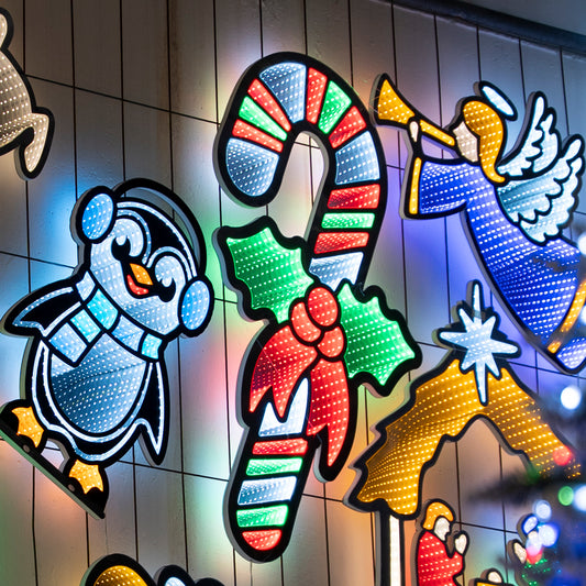 Bastoncino Candy luminoso 90 cm con LED multicolor Infinity Light