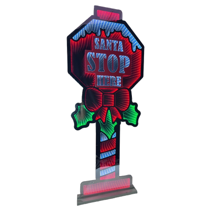 Cartello luminoso "Santa" 90 cm con LED multicolor Infinity Light